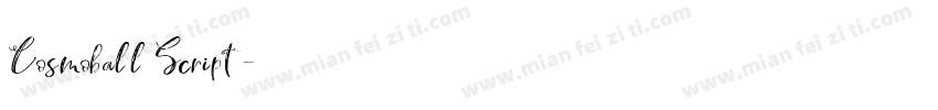 Cosmoball Script字体转换